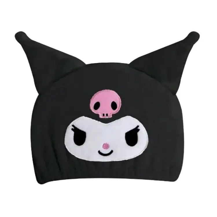 Sanrio Quick Dry Towel Hair Cap Kuromi