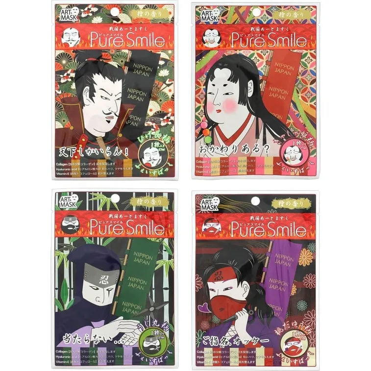 Pure Smile Sengoku Art Mask 4pcs