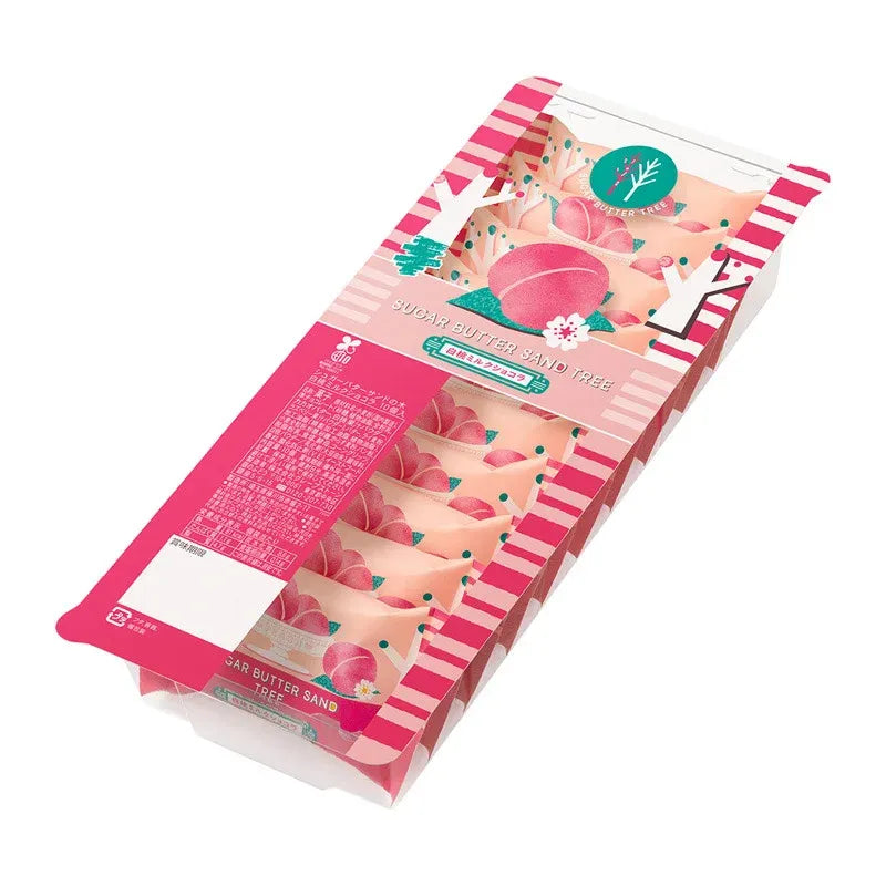 Sugar Butter Sand Tree Milk Chocolate Cookies White Peach 10pcs