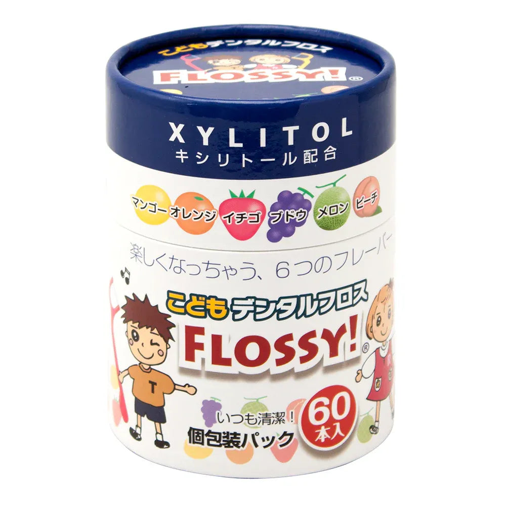 Flossy Kids Dental Floss Fruit-flavored 60pcs