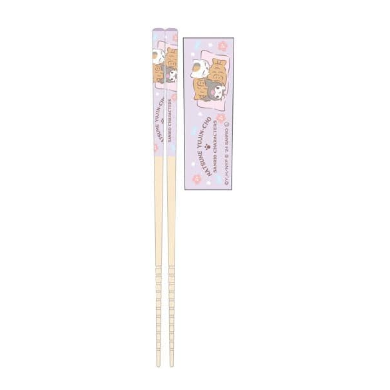 Sanrio Natsume Yuujin Chou My Chopsticks Collection 04 Nyanko Sensei x Kuromi