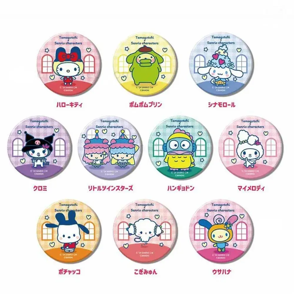 Sanrio × Tamagotchi Secret Can Badge Characters
