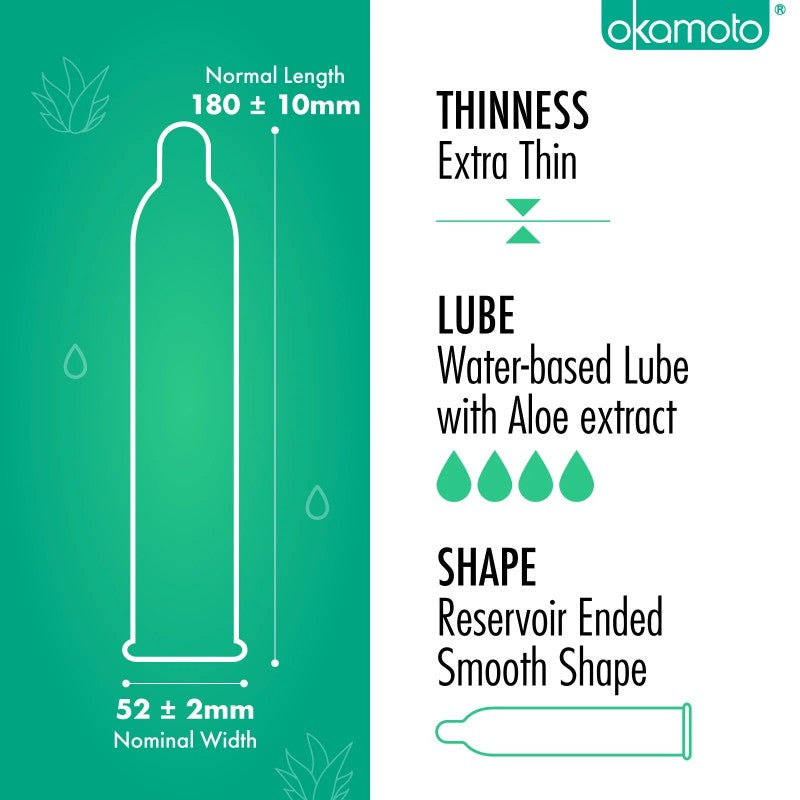 Okamoto 0.03 Aloe Condom 10pcs