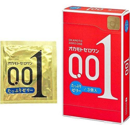 Okamoto Zero One 0.01 Condom Plenty of Jelly 3pcs