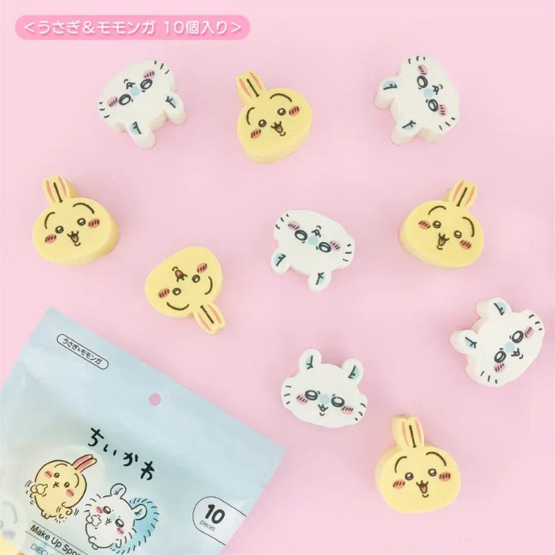 Chiikawa Die-Cut Puff Usagi & Momonga 10pcs