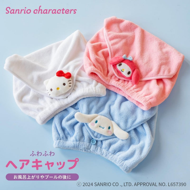 Sanrio Characters Hair Cap Hello Kitty White