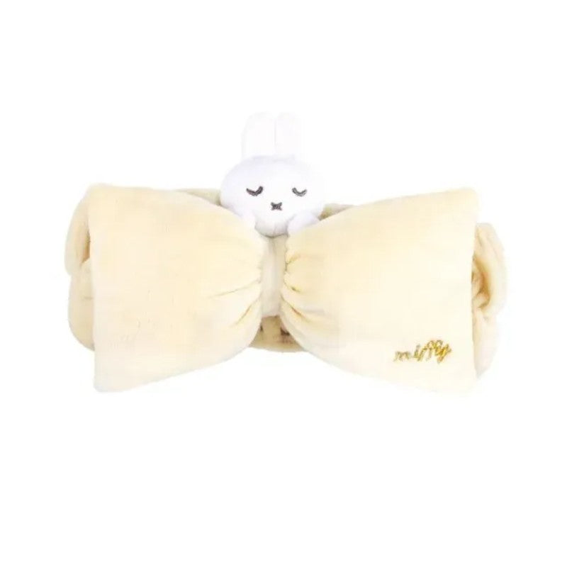 Miffy Hair Band with Ribbon Miffy Beige Yellow