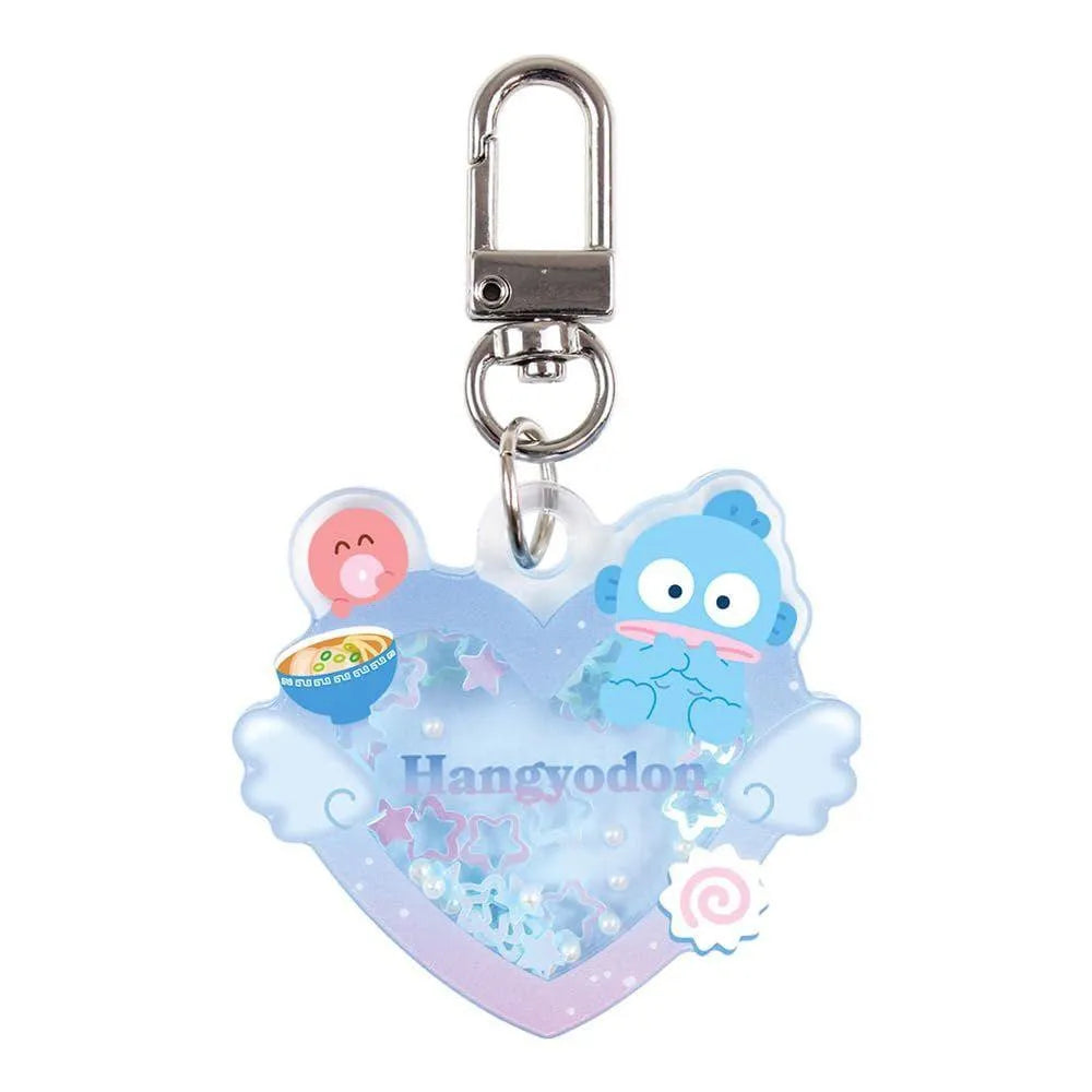 T's Factory Sanrio Shaka Shaka Keychain Hangyodon Angel Heart