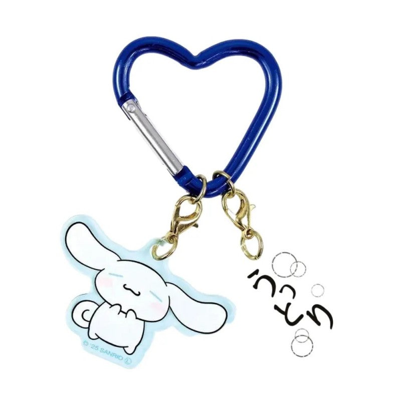 Sanrio Onomatopoeia 2 Charm Key Holder Cinnamoroll