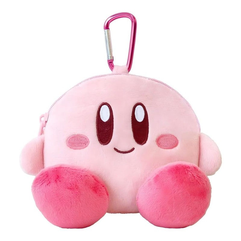 T's Factory Kirby Mini Plush Pouch with Carabiner Kirby Sitting