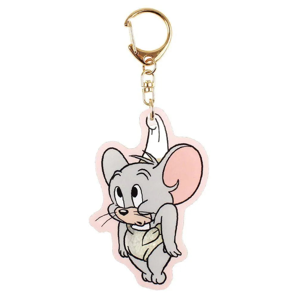 T's Factory Tuffy Holographic Glitter Keychain Tom And Jerry