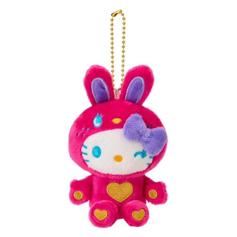 Sanrio Mascot Holder Hello Kitty Colorful Bunny Collection Red