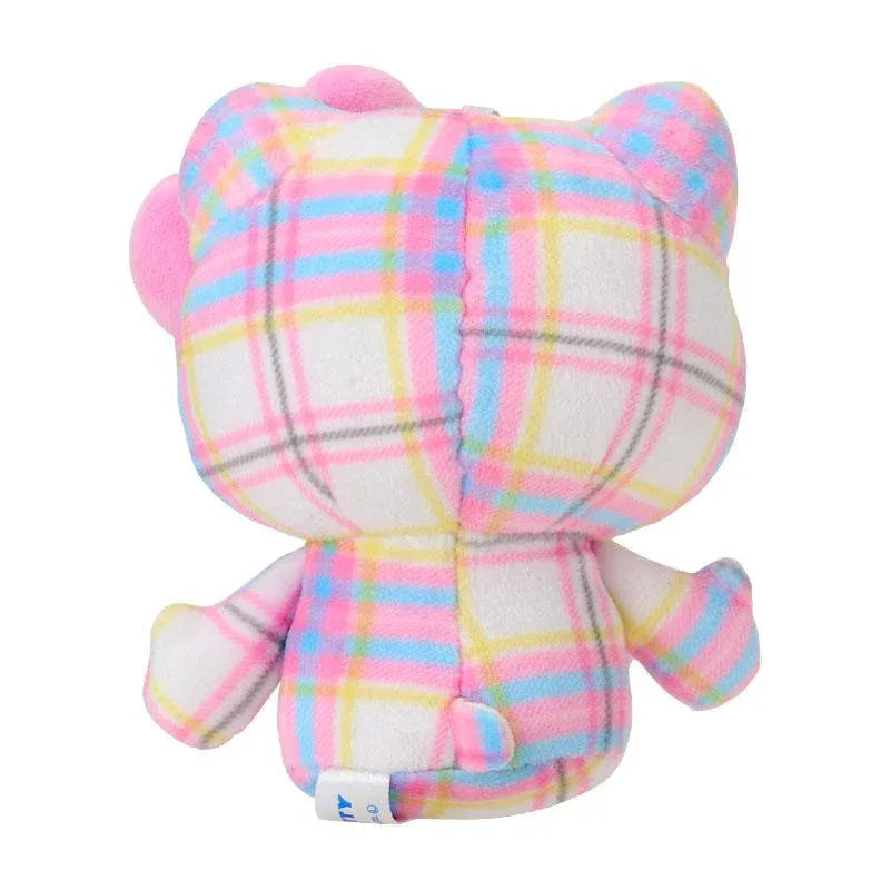 Sanrio Mascot Holder Hello Kitty Tartan Collection White