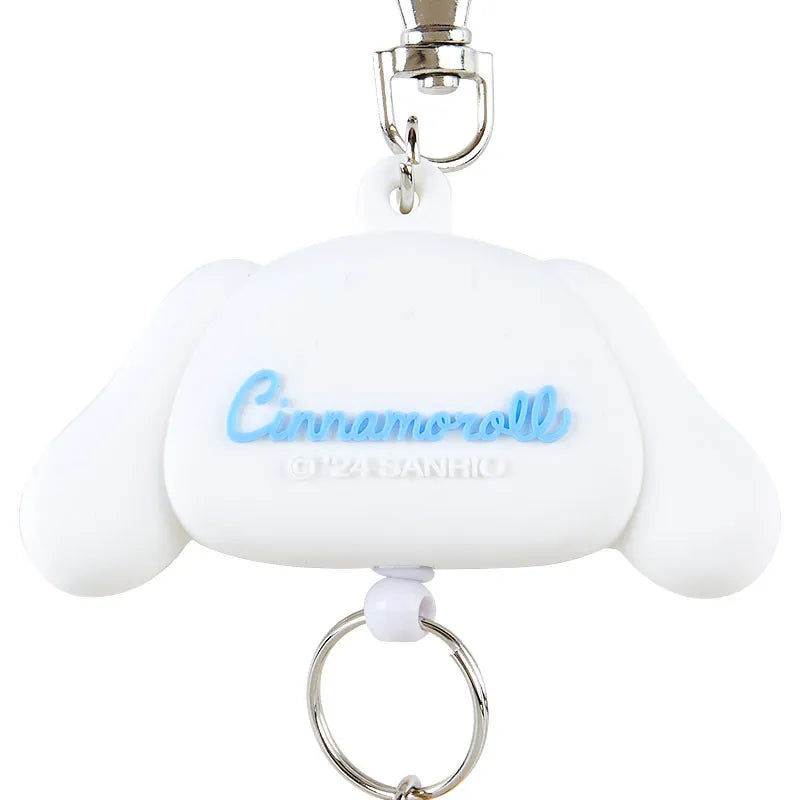 Sanrio Face Shaped Reel Keychain Cinnamoroll