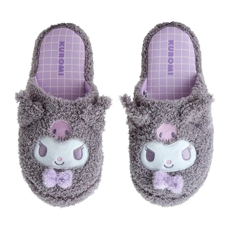 Sanrio Face-Shaped Slippers Kuromi 25cm