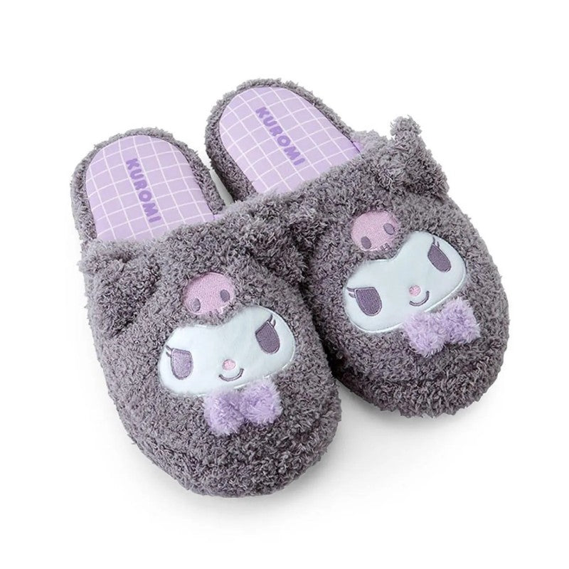 Sanrio Face-Shaped Slippers Kuromi 25cm