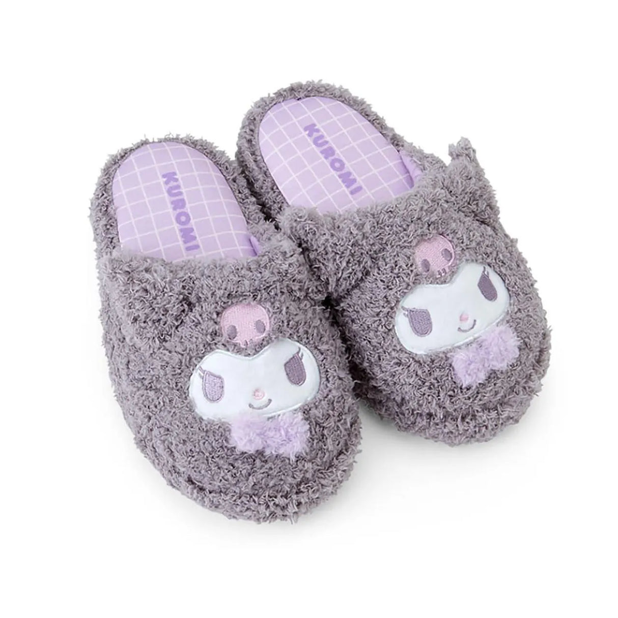 Sanrio Kids Face-Shaped Slippers Kuromi 18cm