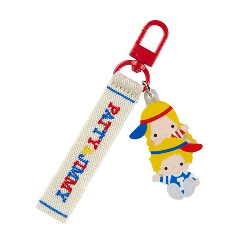Sanrio Logo Embroidered Tag Key Holder Patty & Jimmy Character Award 2024