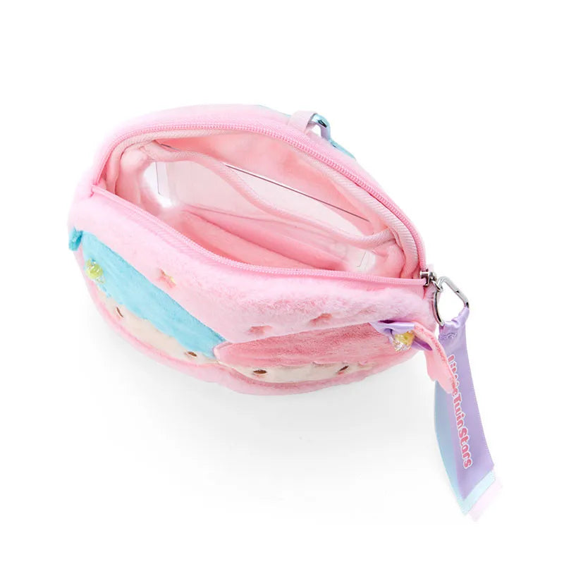 Sanrio Face-shaped Pouch with Window Little Twin Stars