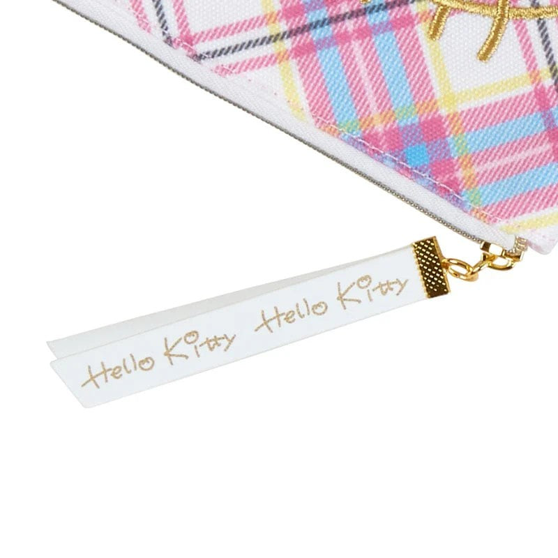 Sanrio Flat Pouch Hello Kitty Tartan 50th Anniversary 2pcs