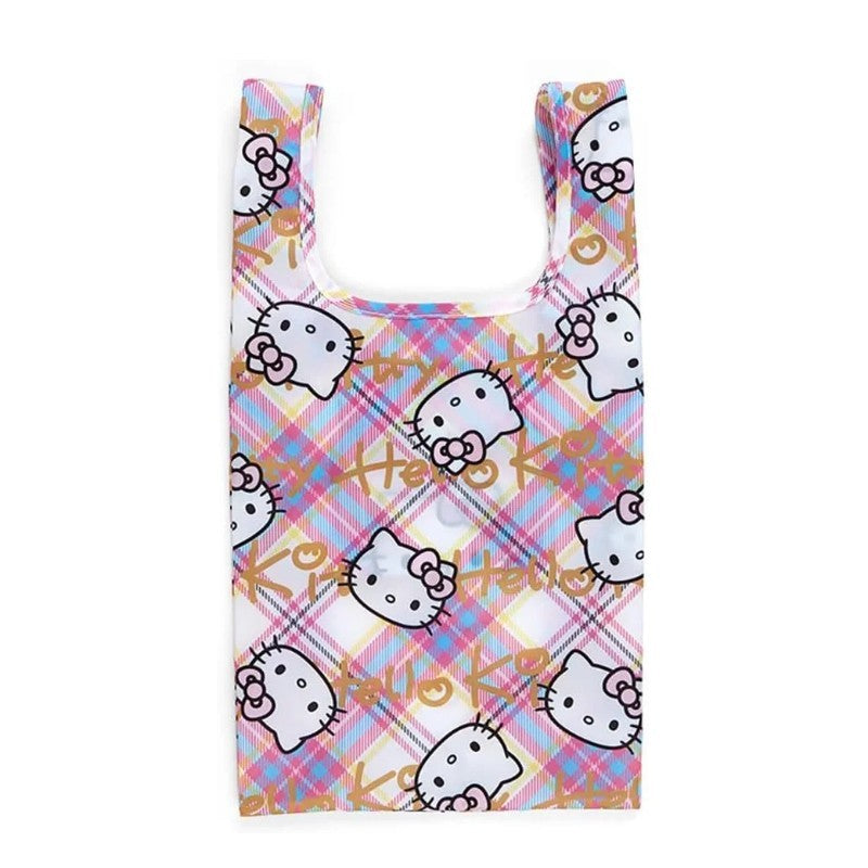 Sanrio Original Eco Bag Hello Kitty Tartan 50th Anniversary