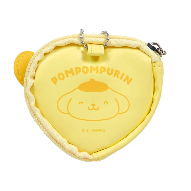 Sanrio Mini Pouch with Badge Pompompurin Colorful Heart