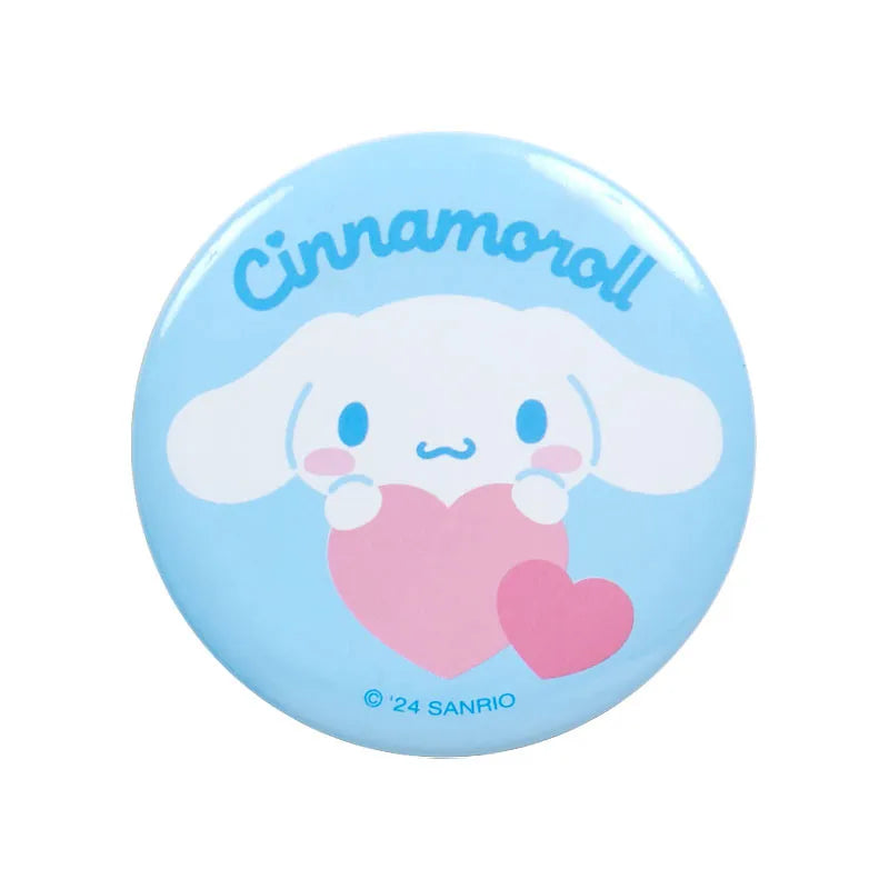 Sanrio Mini Pouch & Badge Cinnamoroll Colorful Heart