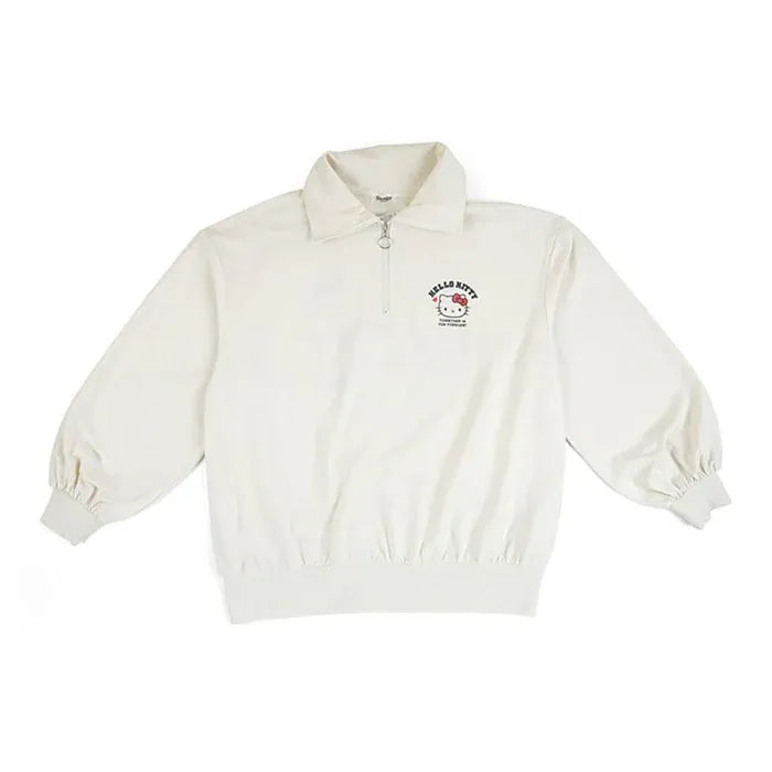 Sanrio Half Zip Sweatshirt Hello Kitty ( Size: 79-94cm )