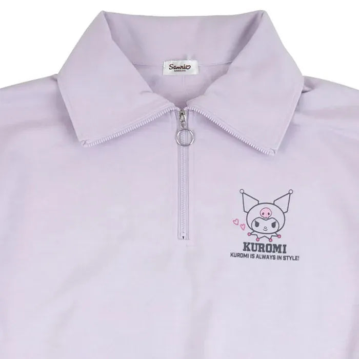 Sanrio Half Zip Sweatshirt Kuromi