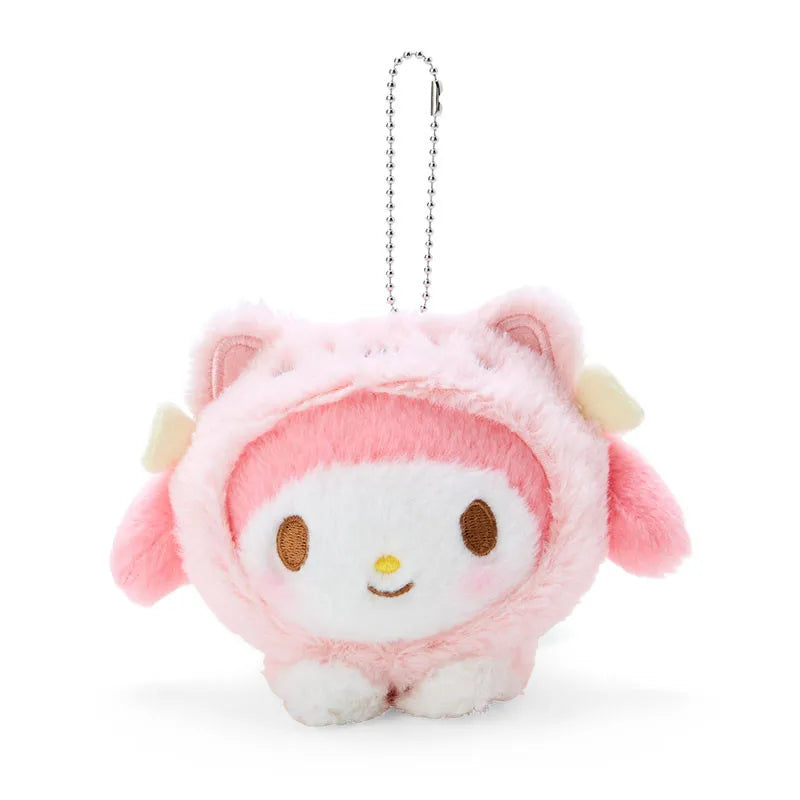 Sanrio Plush Keychain My Melody Daisuki Neko Neko