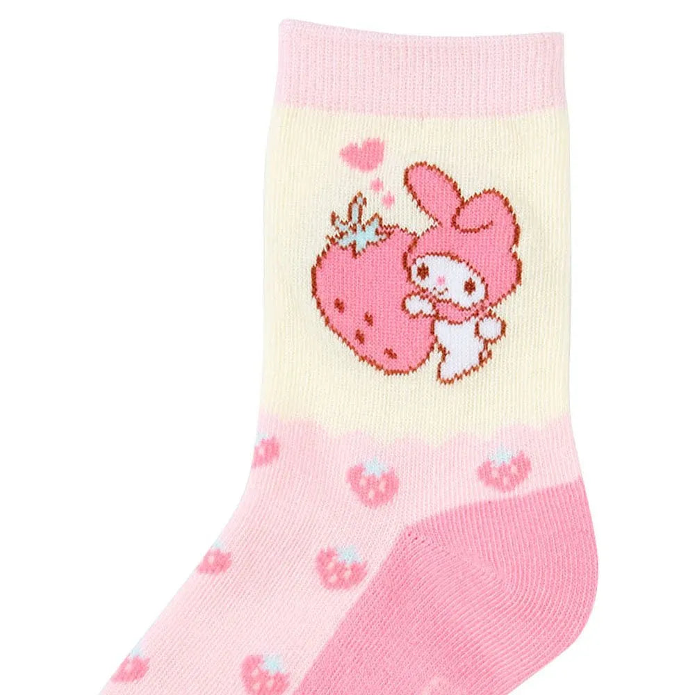 Sanrio Sneaker Socks My Melody Berry 13-15cm 3 Pairs