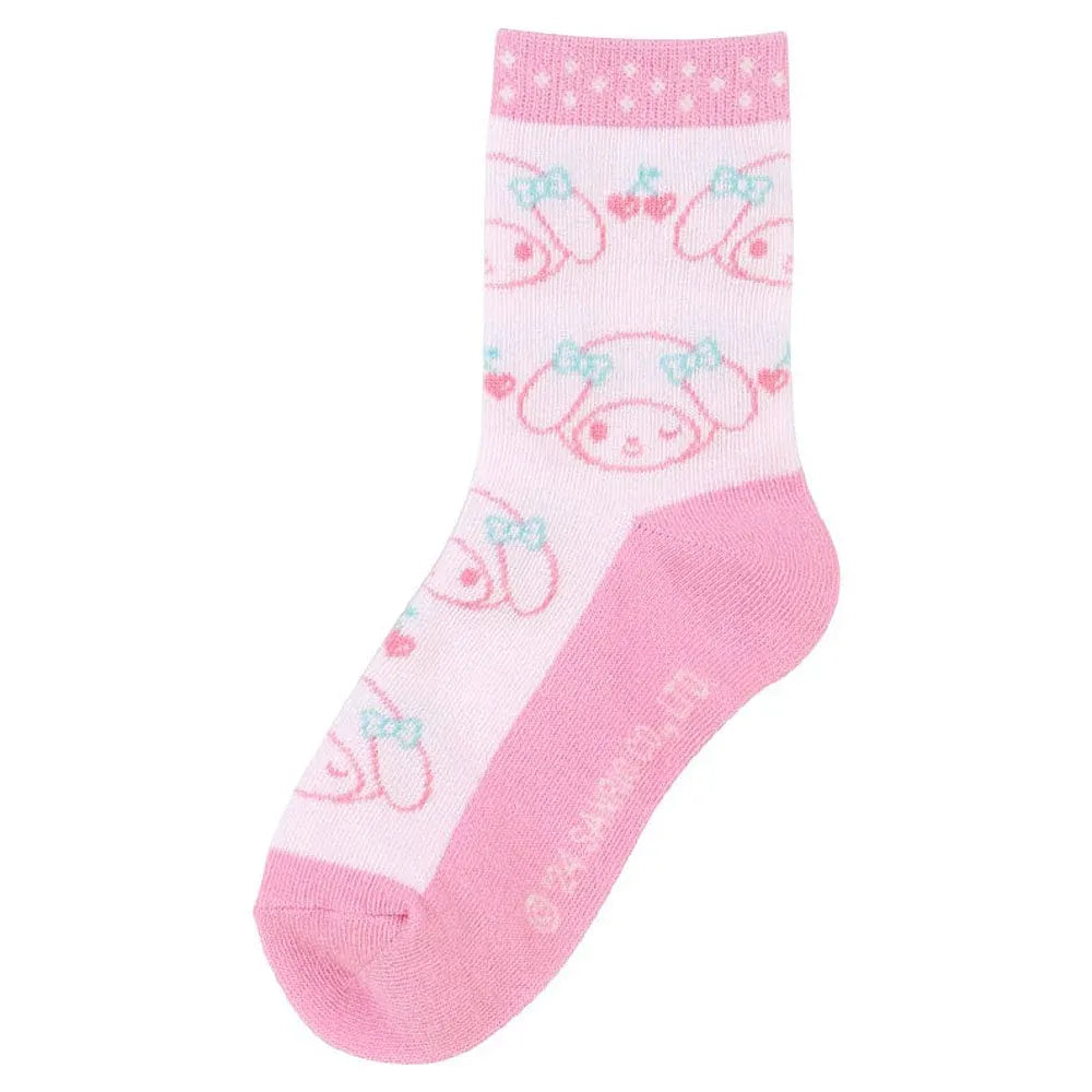 Sanrio Sneaker Socks My Melody Berry 13-15cm 3 Pairs