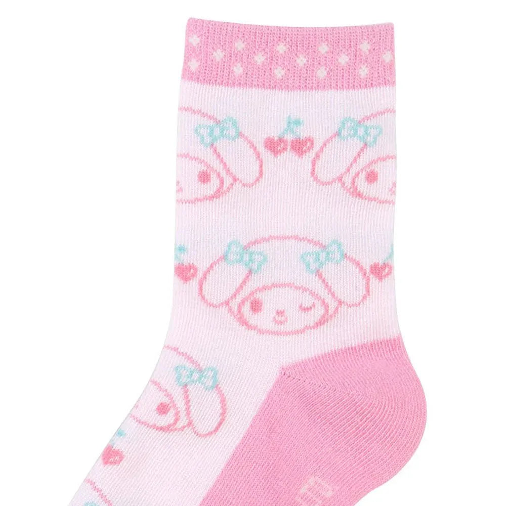 Sanrio Sneaker Socks My Melody Berry 13-15cm 3 Pairs