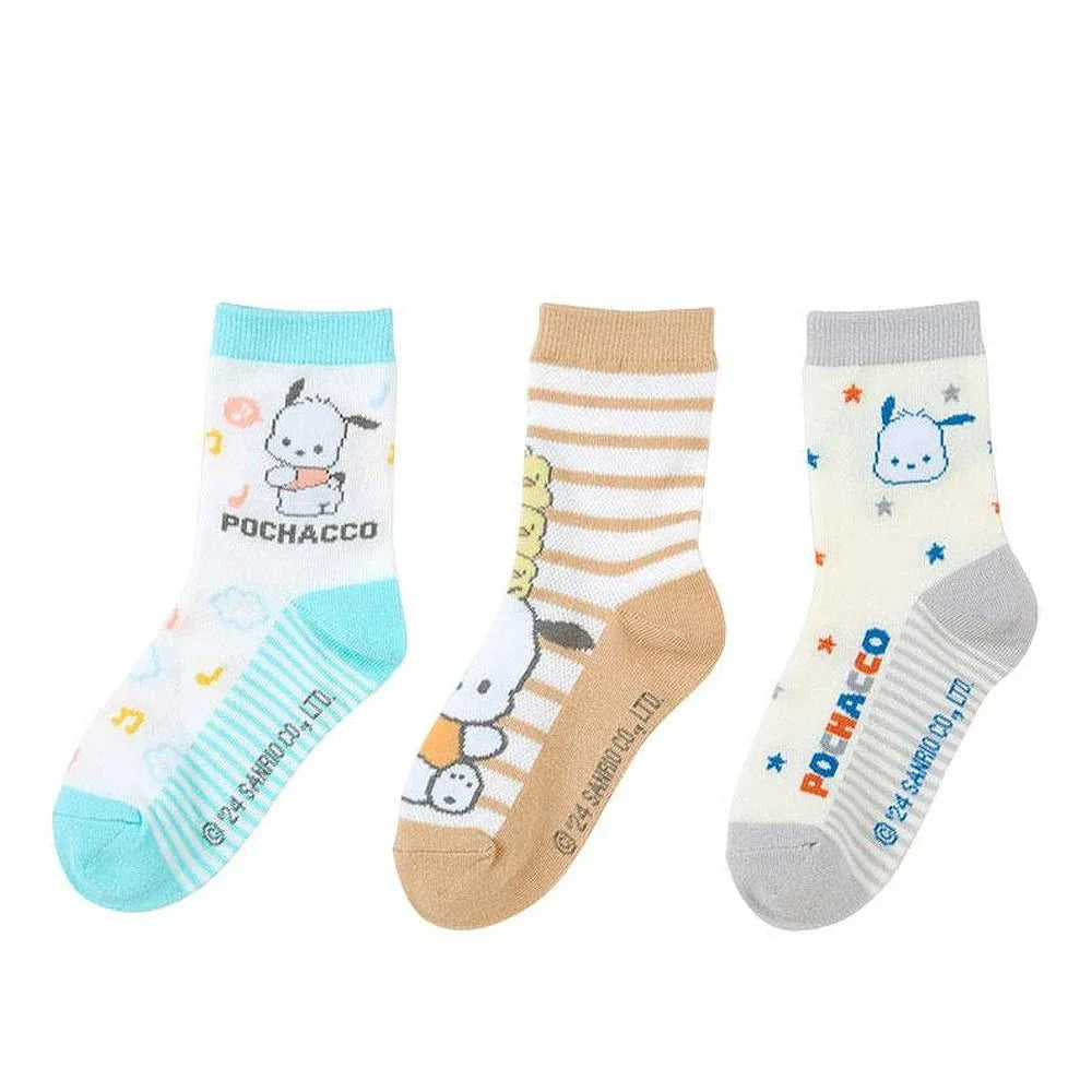 Sanrio Sneaker Socks Pochacco 13-15cm 3pairs