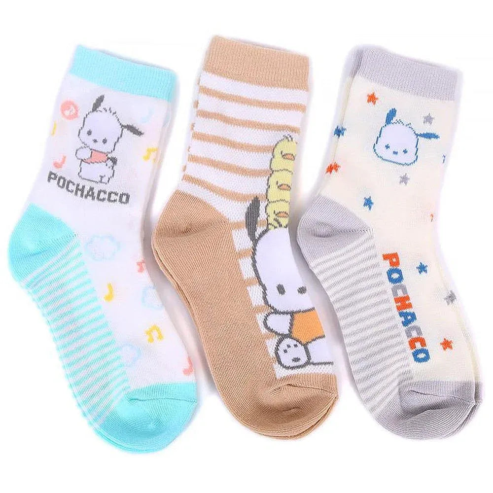 Sanrio Sneaker Socks Pochacco 13-15cm 3pairs