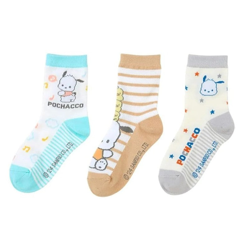Sanrio Socks Set Pochacco 16-18cm 3 Pairs