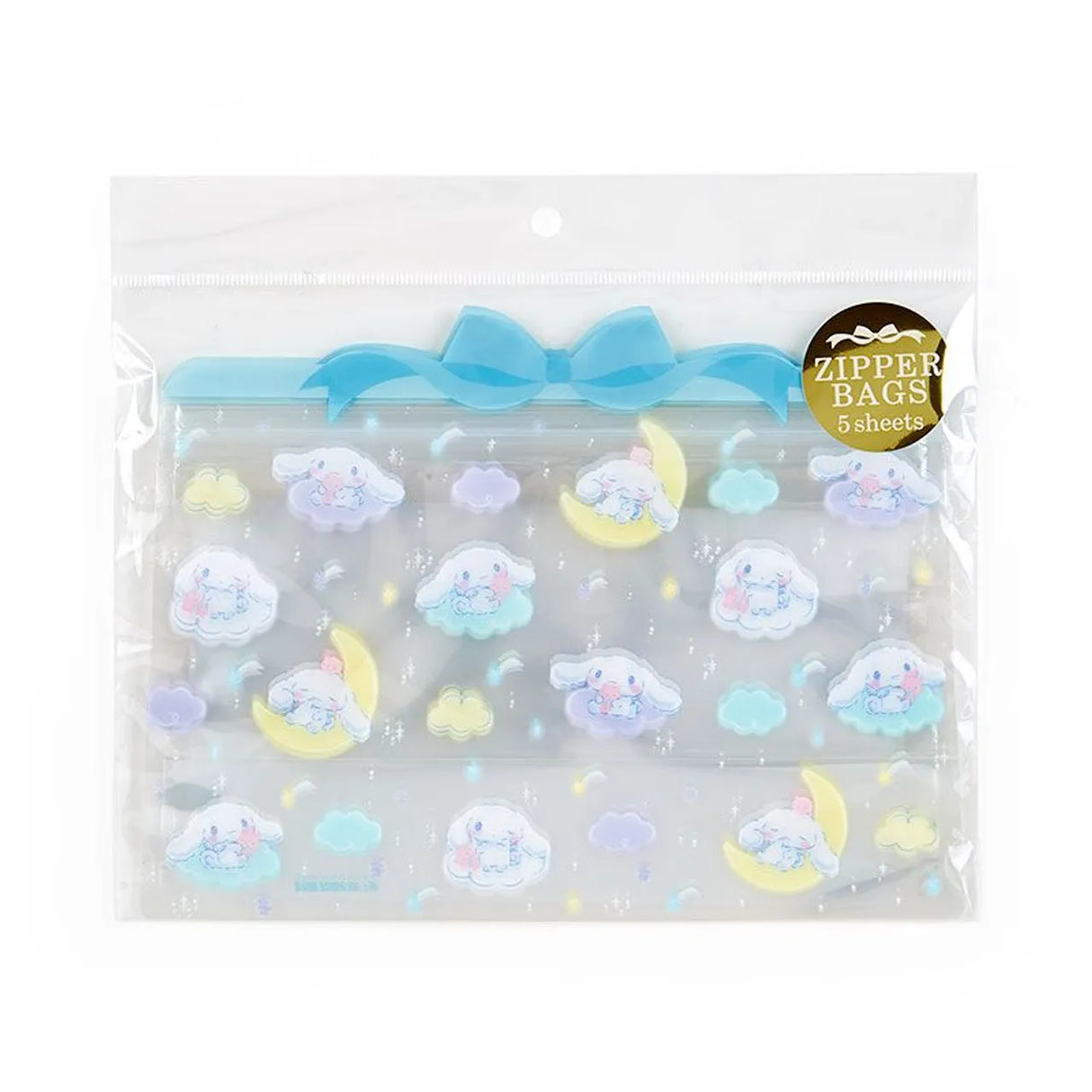 Sanrio Clear Zipper Bag Set Cinnamoroll 5pcs