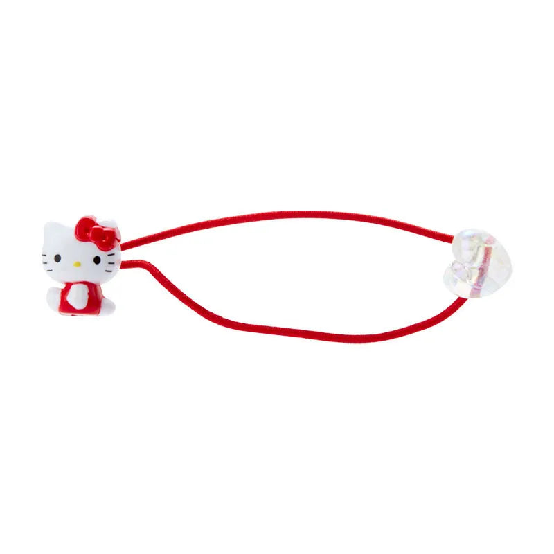 Sanrio Kids Mascot Hair Tie Hello Kitty Heart Red