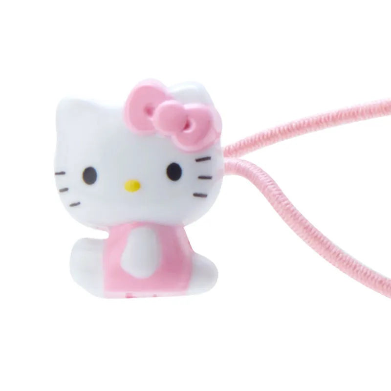 Sanrio Kids Mascot Hair Tie Hello Kitty Heart Pink