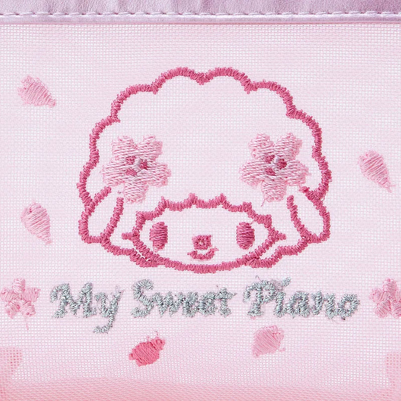 Sanrio Mesh Pouch My Sweet Piano Sakura