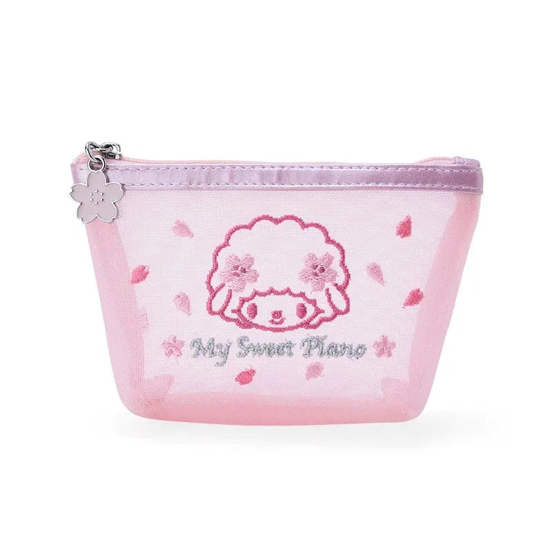 Sanrio Mesh Pouch My Sweet Piano Sakura