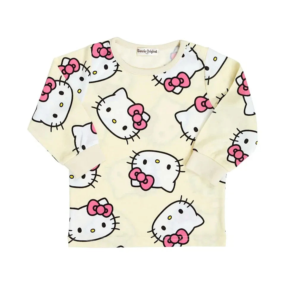 Sanrio Kids Long Sleeve Pajamas Hello Kitty 120cm