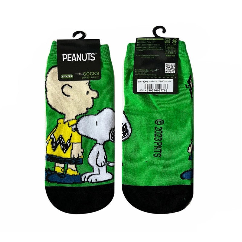 Peanuts绿色袜子史努比23cm~25cm