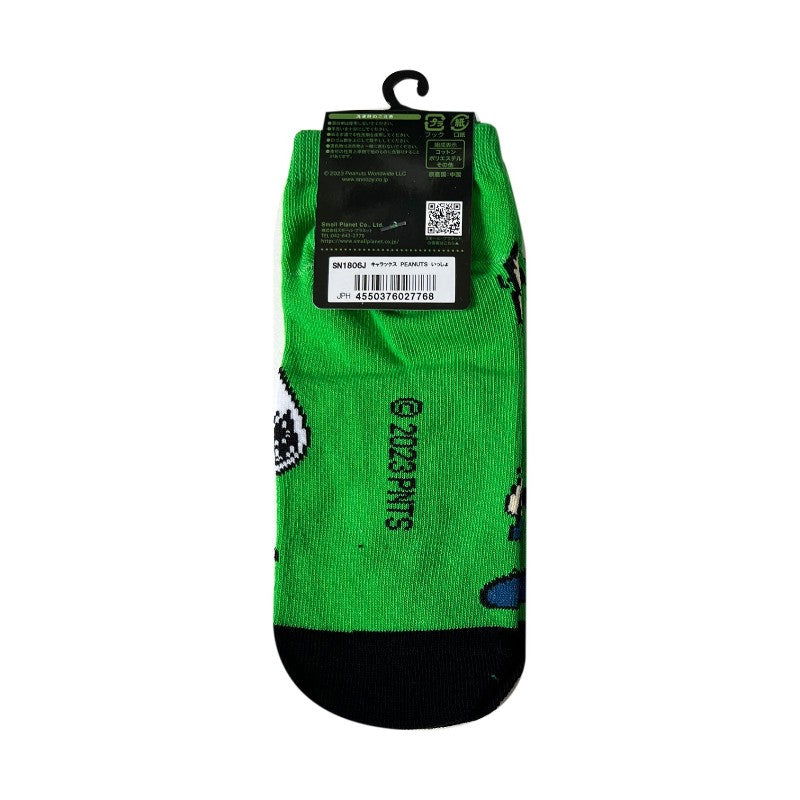 Peanuts绿色袜子史努比23cm~25cm