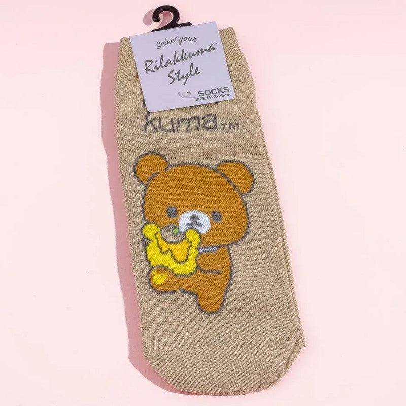 San-X Socks Chairoikoguma Cupcake