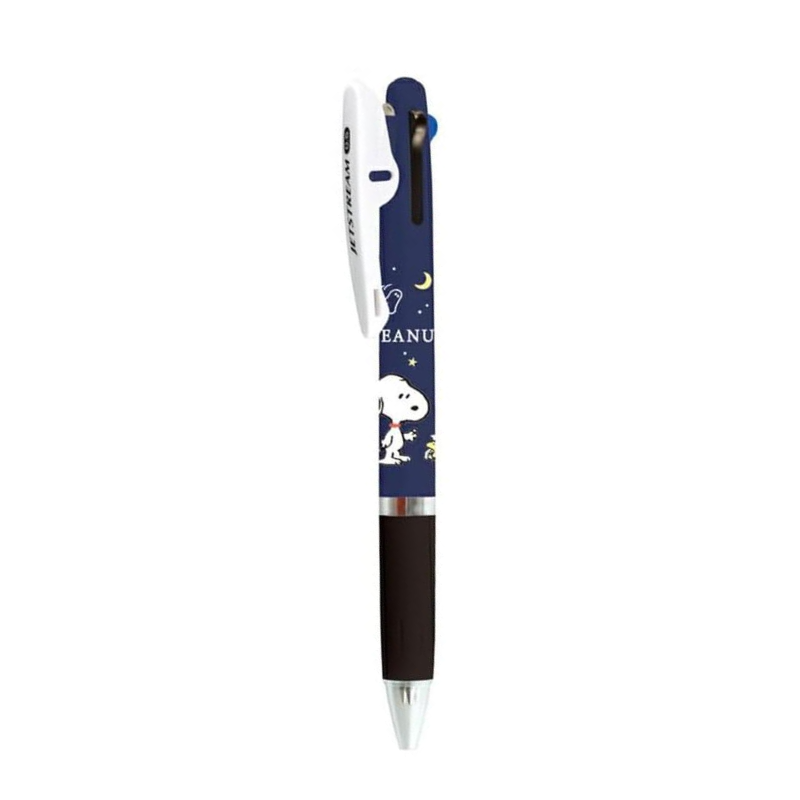 Mitsubishi Pencil Uni Jetstream 3-Color Ballpoint Pen Snoopy Ghost Night