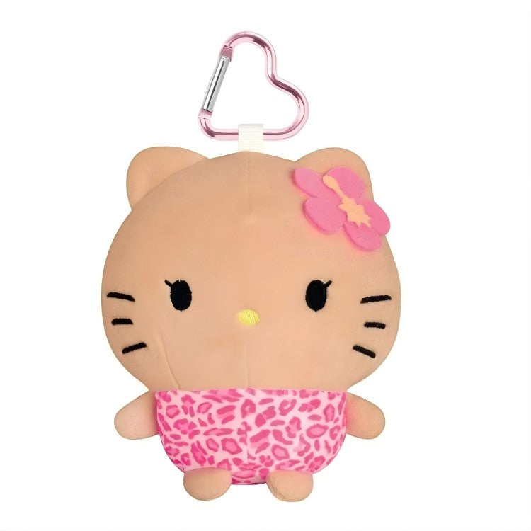 Sanrio Suntan Hello Kitty Mochi Plush Pouch Leopard