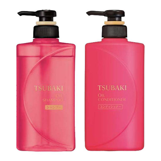 Shiseido Tsubaki Oil Shampoo And Conditioner Pair (Shampoo 490ml + Conditioner 490g)