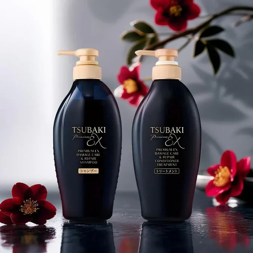 Shiseido Tsubaki Premium EX Damage Care & Repair Shampoo & Conditioner Set