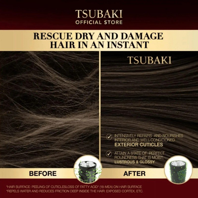 Shiseido Tsubaki Premium Moist & Repair Shampoo & Conditioner Refill 300ml+300ml
